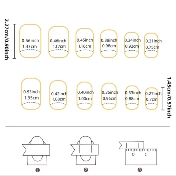 24 piece Square Acrylic French Tip Nails - Picture 3 of 6